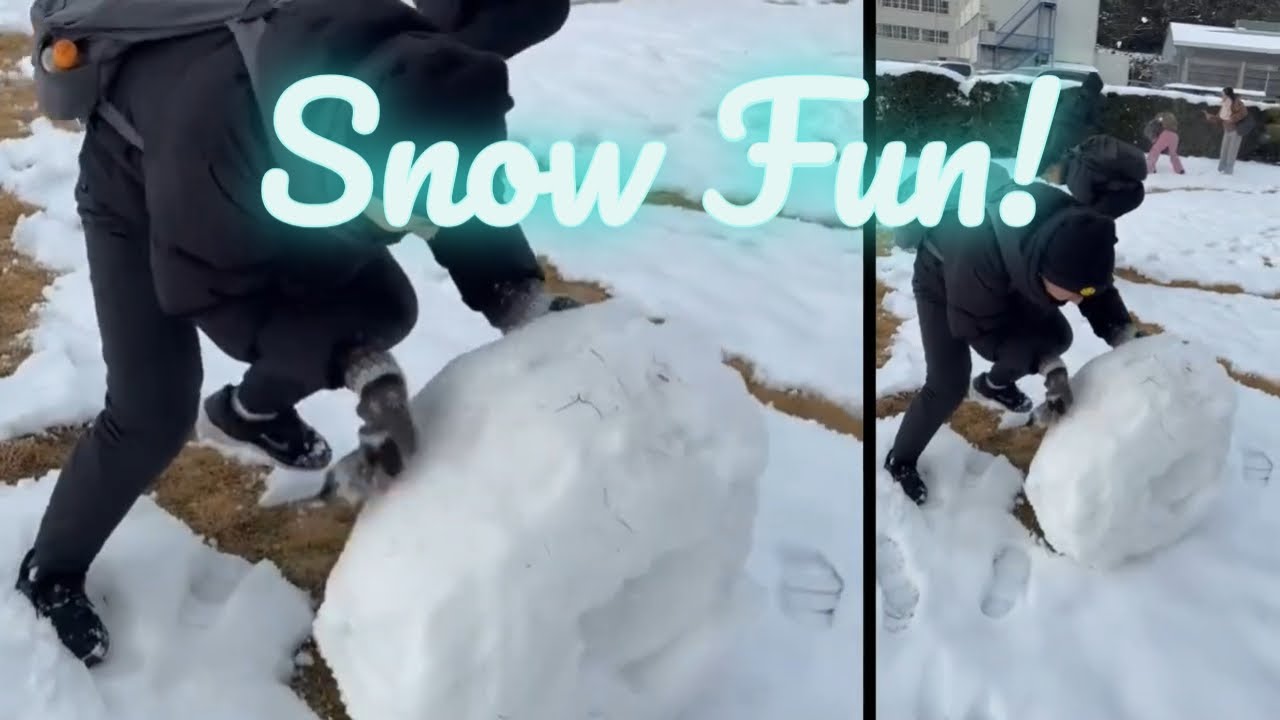 दाइहरू हिउँसँग खेल्दै | Funny Snow Moments