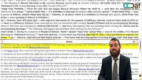 24 [11.9]  Kitzur Yomi [13:2-14:3 [Eating, drinking, relaxing in shul. Pesukei dzimra. Interuptions]