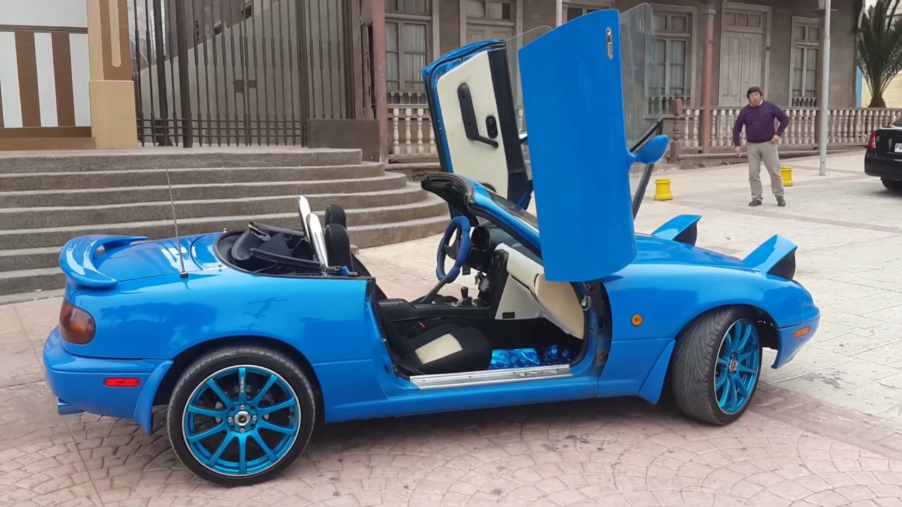 MAZDA MIATA PUERTAS LAMBO DOORS YouTube