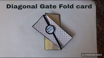 How to make: Simple and easy  Greeting Card || Diagonal Gate Fold Card || DIY Greeting Card