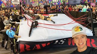 WWE Action Figure SET UP Breaking the Ring