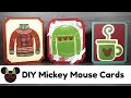 Easy Disney Mickey Mouse DIY Holiday Cards! Cricut Maker Tutorial!