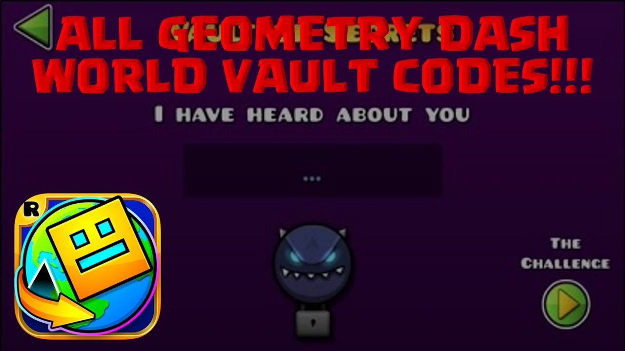 Все коды the vault geometry dash. Коды для the Vault Geometry Dash. Секретные коды в геометрии Даш. Секретные коды в Geometry Dash World. Секретные коды в геометрии Даш 2.1.