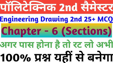 Engineering Drawing objective type questions Chapter 6।। engineering drawing mcq with answer