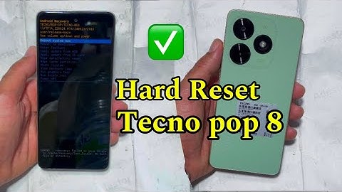 Hard Reset Tecno Pop 8 1M