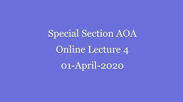 AOA Online Lecture Recording 04