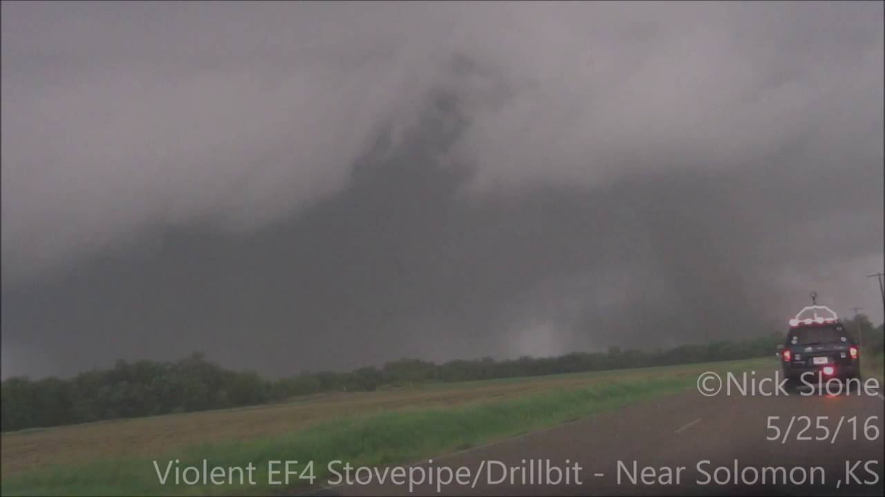 Violent EF4 Tornado near Solomon, KS May 25, 2016 YouTube