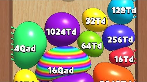 Blob merge 3d - new set of numbers unlocked - 1024Td, 2048Td, 4Qad, 8Qad, 16Qad