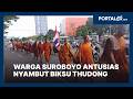Panas Ekstrem Tak Surutkan Langkah Biksu Thudong Menuju Borobudur