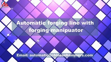 Automatic forging line with forging automatic robot arm video