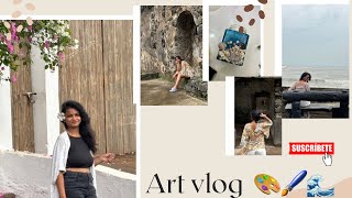Art Vlog | 🎨Painting seashell memories 🐚 | A chill art vlog with ocean vibes 🌊 screenshot 4