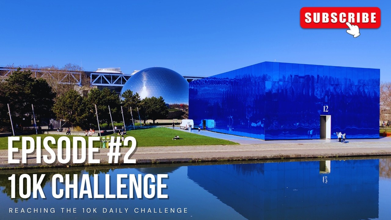 10K Steps Challenge – Episode 2: Sunny Afternoon Along Canal de l'Ourcq Paris | Did I Hit the Goal?