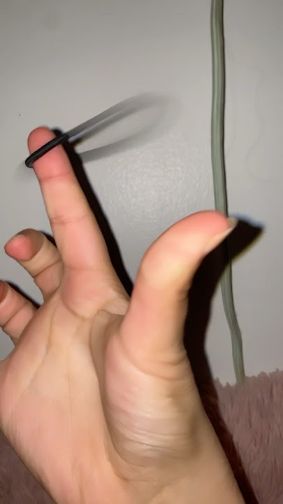 How to do the finger hair tie trick!