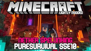 Nether Spelunking | Pure Survival S5E10 | Minecraft
