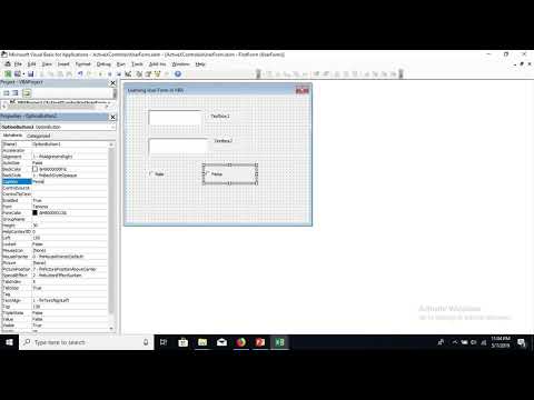 ExcelVBA-11: USer Form and ActiveX Controls in VBA