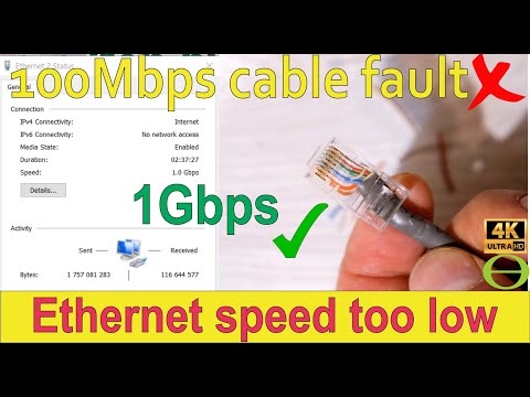 Ethernet Speed Capped At 100Mbps Fixed To 1Gbps - Cable Fault