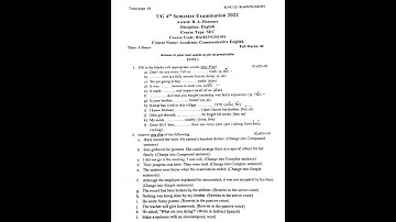 4th sem English hons. SEC paper question paper(2022) (Kazi nazrul University )KNU