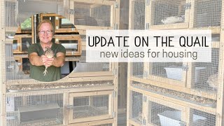 UPDATE ON THE QUAIL. New Ideas for Housing the Quail at Our New Homestead.