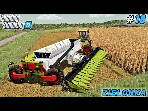 видео: New Corn Header for New Harvester; Straw Baling and Distribution | Zielonka Farm | FS 22 | ep #18
