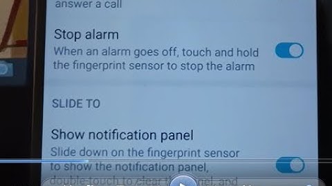 how to stop alarm using fingerprint sensor in honor 20i mobile