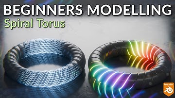 Blender Beginner Modelling Tutorial | How to Model A Spiral Torus