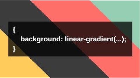 linear gradient background-color css and html