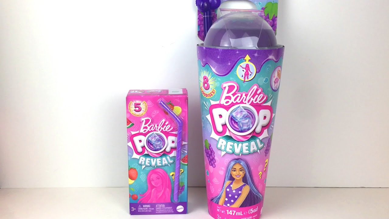 Barbie Pop Reveal Fruit Series Fruit Punch Doll, 8 Surprises