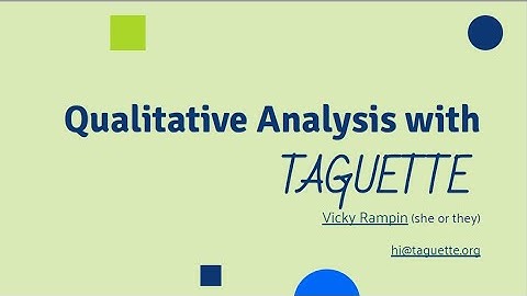 Taguette for Qualitative Data Analysis
