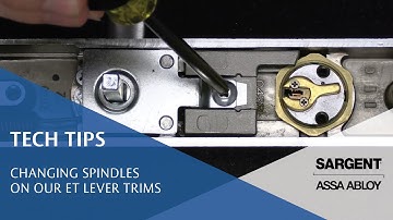Changing Spindles on Our ET Lever Trims - Technical Product Support