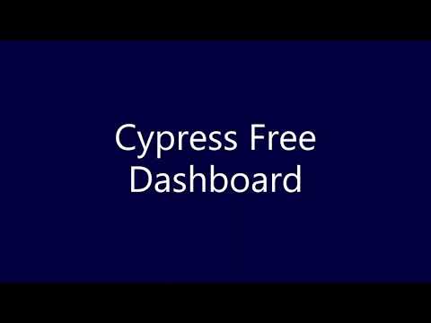 Sorry Cypress Free Dashboard - Test Results with Own Storage infrastructure within On Premise