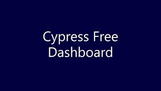 Sorry Cypress Free Dashboard - Test Results with Own Storage infrastructure within On Premise