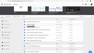 Google Analytics / Google Data Studio Report on Wix Dashboard