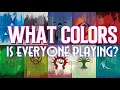 Which colors are most popular in commander