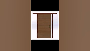 SOLIDWORKS Simulation 🤩 Door Animation 📽️#solidworks #animation #short