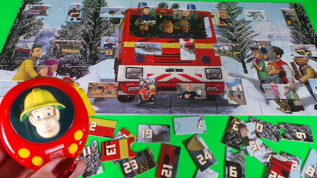 Fireman Sam Opening Every Advent Calendar Door In The Fireman Jigsaw fireman-sam-opening-every-advent-calendar-door-in-the-fireman-jigsaw