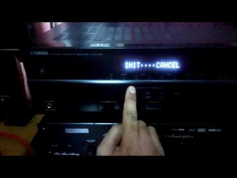 How to reset yamaha av receiver