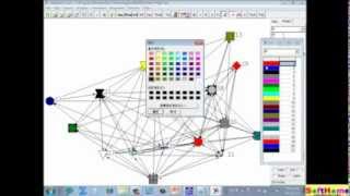 UCINET Tutorial for NETDRAW Property : 教學範例