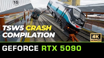 Train Sim World 5 Crash Compilation 🚆 RTX 5090 Ultra Graphics | Hilarious TSW5 Crashes | Part 1