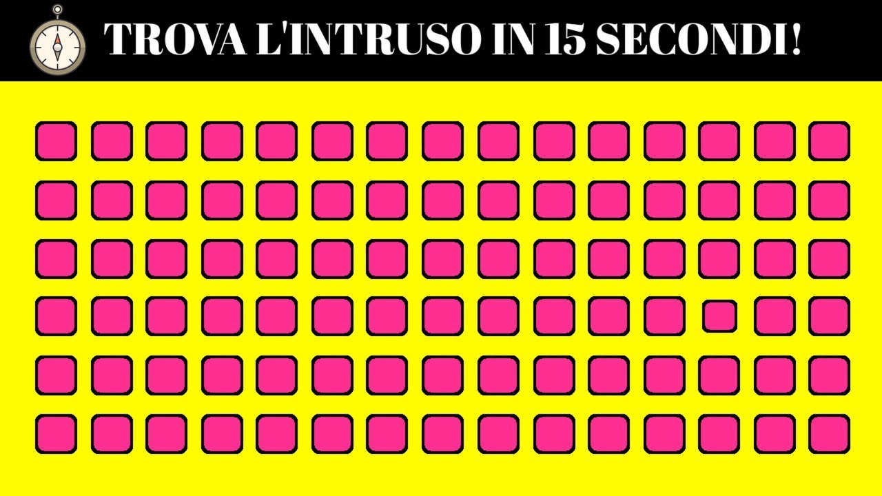 Test Di Memoria E Attenzione Test di ATTENZIONE e della VISTA!! - YouTube