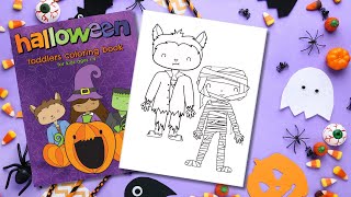 COLOR WITH ME. 🐺Cute Halloween COLORING BOOK - Werewolf and Mummy.🐺 #coloringpages #coloring #hobby