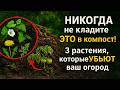 НИКОГДА не кладите ЭТО в компост! 🚫 3 растения, которые УБЬЮТ ваш огород