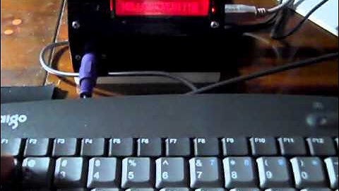 Arduino LCD and PS/2 keyboard test
