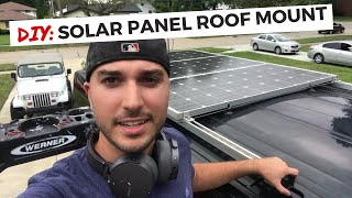 DIY Solar Panels Roof Mount for Camper Van (Ford Transit)