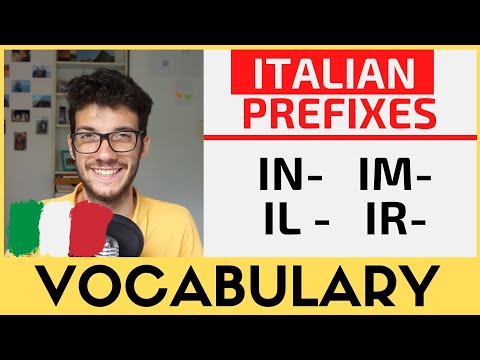 Learn Italian Contraries: Negative Prefixes -in -im -il -ir (Sub ITA)