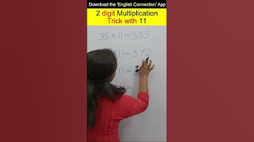 2 Digit Vedic Multiplication Trick with 11, Vedic Maths Trick #shorts