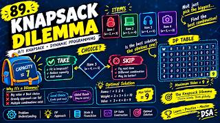 89. The Knapsack Dilemma | Understanding 0/1 Knapsack with Dynamic Programming