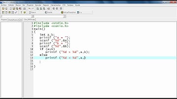 LENGUAJE C 00014. ESTRUCTURA IF. EJEMPLO. DETERMINAR MAYOR OE DOS NUMEROS ENTEROS DIFERENTES