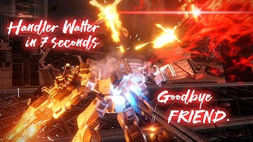 BASHO vs Handler Walter in 7s Fast Kill No Damage | ARMORED CORE 6