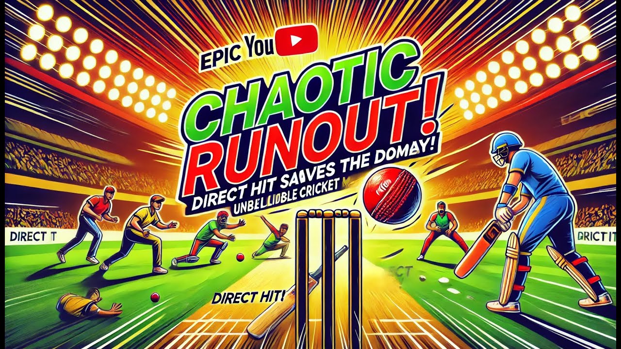 Direct Hit Chaotic Runout! Direct Hit Saves the Day | Unbelievable Cricket Moment ...