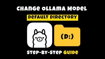 EASIEST Way To Change Ollama Model Default Directory To Save C: Drive Storage